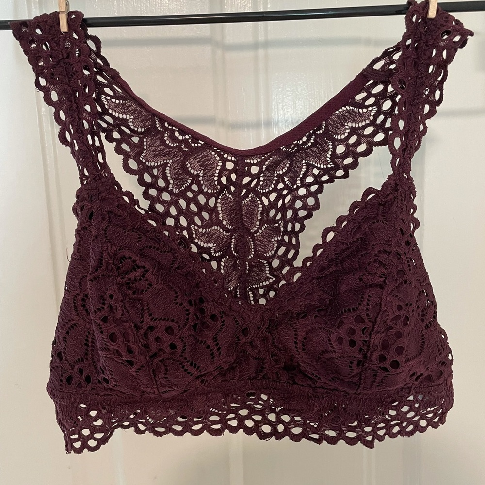 Aerie Bralette - Maroon